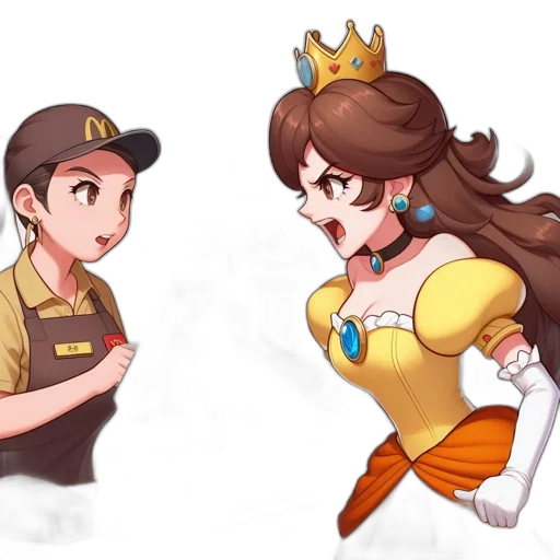 crown, staff, dress, concept art transparent PNG cut-out