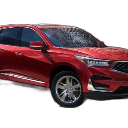 car, red, acura, suv transparent PNG cut-out