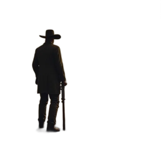 hat, weapon, jacket, staff transparent PNG cut-out