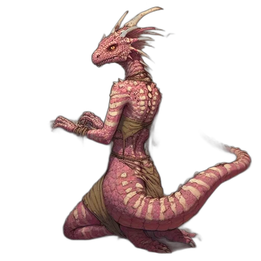 dragon, creature, staff, animal transparent PNG cut-out
