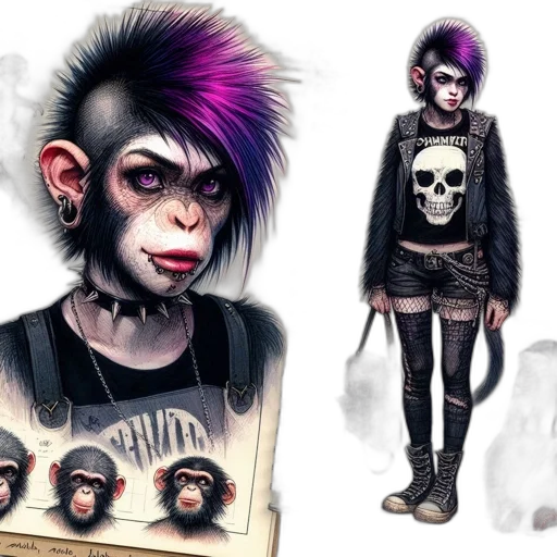 creature, concept art, fantasy art, comic book art transparent PNG cut-out
