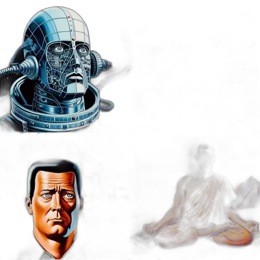 mask, robot, face, concept art transparent PNG cut-out