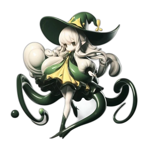 staff, dragon, hat, fantasy art transparent PNG cut-out