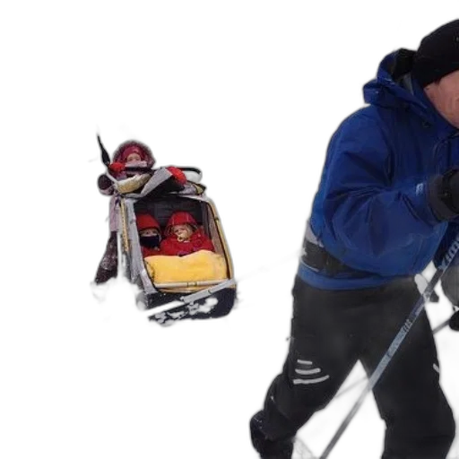 staff, snow, person, cross-country transparent PNG cut-out