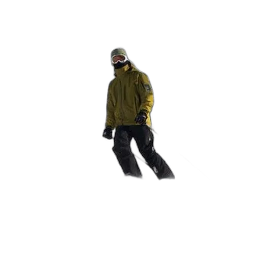 jacket, staff, 3d render, snow transparent PNG cut-out