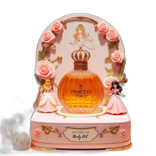 crown, perfume, display, features transparent PNG cut-out