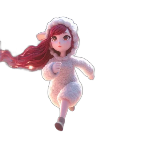 dress, creature, staff, animal transparent PNG cut-out