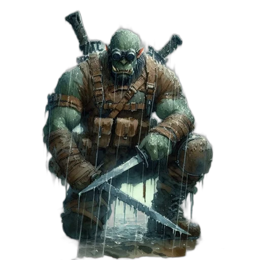 weapon, creature, concept art, comic book art transparent PNG cut-out