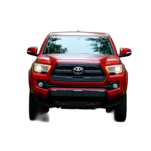 car, photorealistic, 3d render, red transparent PNG cut-out