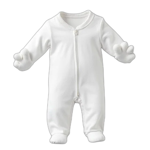 jacket, white, infant, onesie transparent PNG cut-out