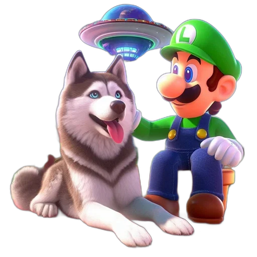 animal, hat, staff, creature transparent PNG cut-out