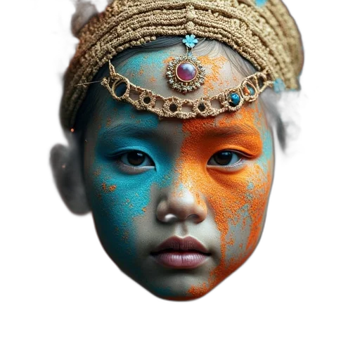 mask, crown, face, jewelry transparent PNG cut-out