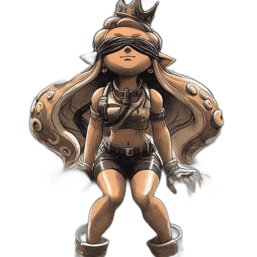 staff, mask, hair, creature transparent PNG cut-out