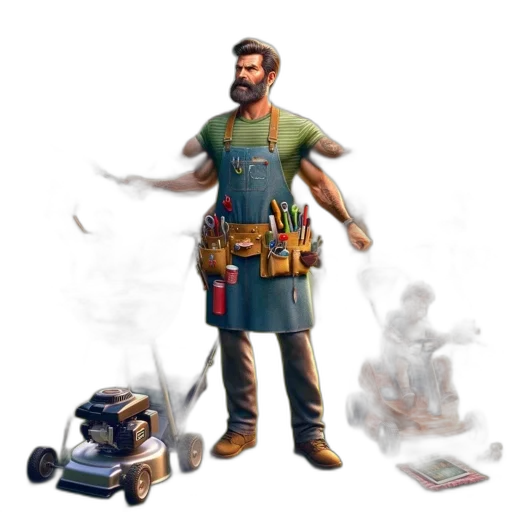 weapon, robot, staff, concept art transparent PNG cut-out