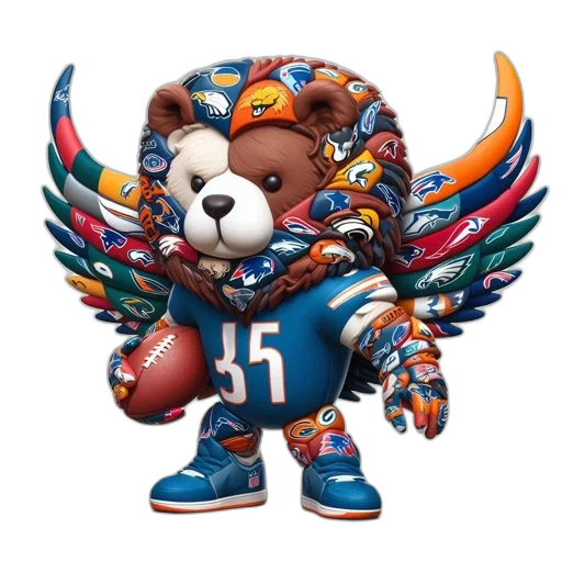concept art, anthropomorphic, lion-bear, creature transparent PNG cut-out