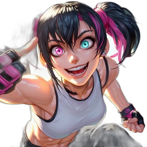 weapon, face, anime, comic book art transparent PNG cut-out