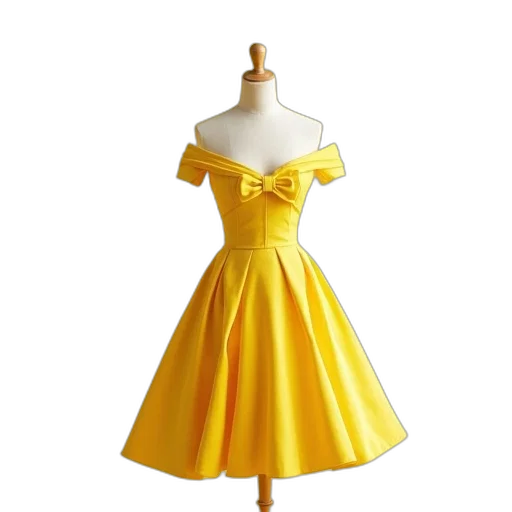 dress, 3d render, photorealistic, golden transparent PNG cut-out