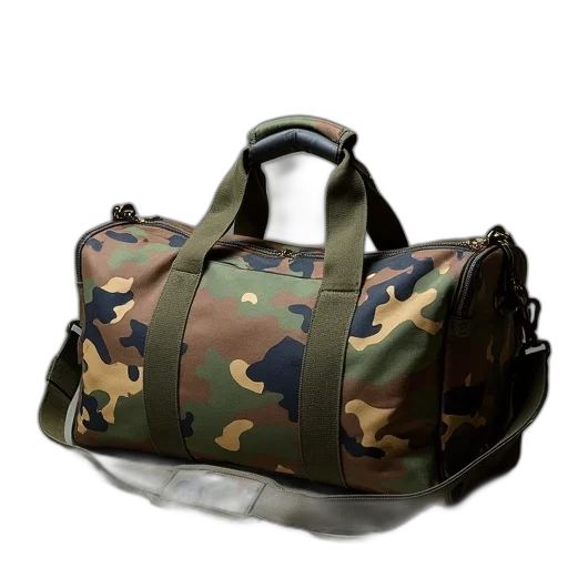 jacket, weapon, 3d render, camouflage transparent PNG cut-out