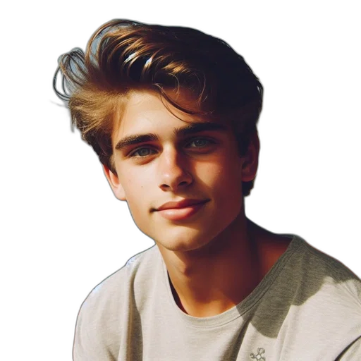 face, hair, jacket, animal transparent PNG cut-out
