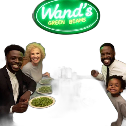 food, 3d render, concept art, green transparent PNG cut-out