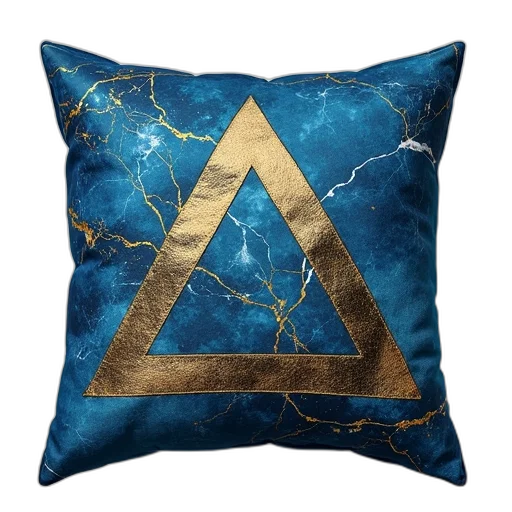 3d render, photorealistic, embroidered, pillow transparent PNG cut-out