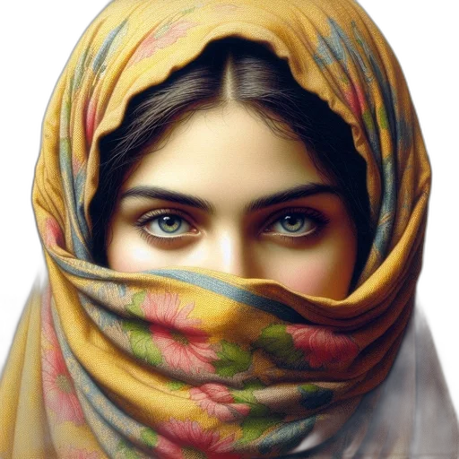 face, mask, jewelry, dress transparent PNG cut-out