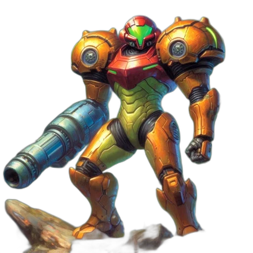 robot, weapon, staff, creature transparent PNG cut-out