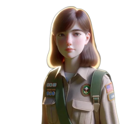 jacket, face, robot, staff transparent PNG cut-out