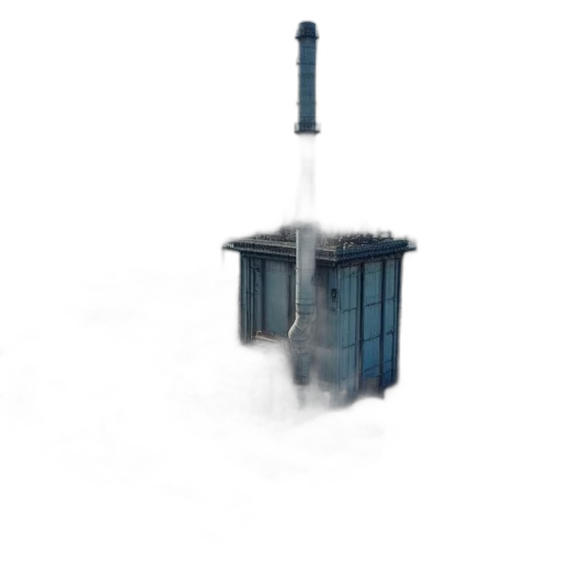 robot, building, staff, weapon transparent PNG cut-out