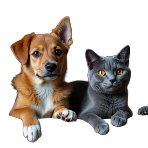 animal, staff, photorealistic, 3d render transparent PNG cut-out