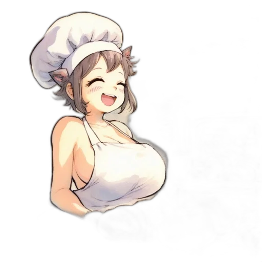 food, staff, hat, dress transparent PNG cut-out