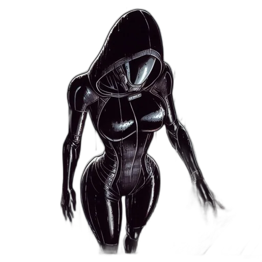 creature, robot, dress, mask transparent PNG cut-out