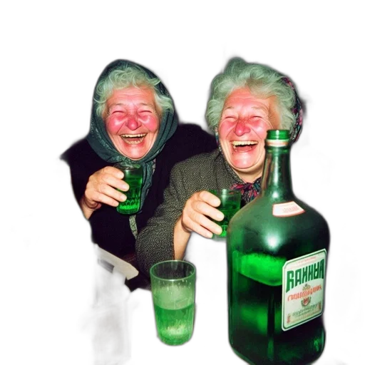 bottle, mask, jacket, face transparent PNG cut-out
