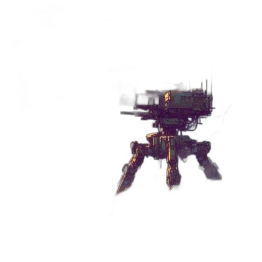 robot, weapon, creature, staff transparent PNG cut-out