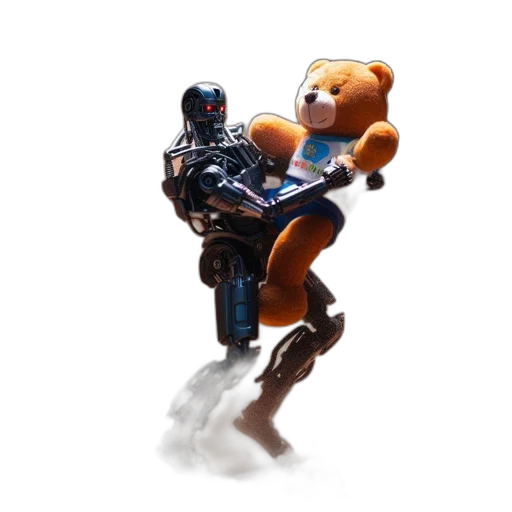 robot, weapon, concept art, 3d render transparent PNG cut-out