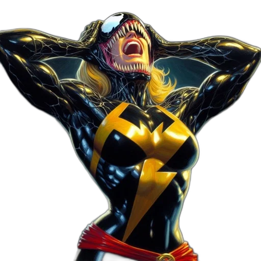 comic book art, concept art, female, character transparent PNG cut-out