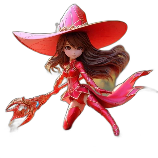 staff, hat, fantasy art, concept art transparent PNG cut-out