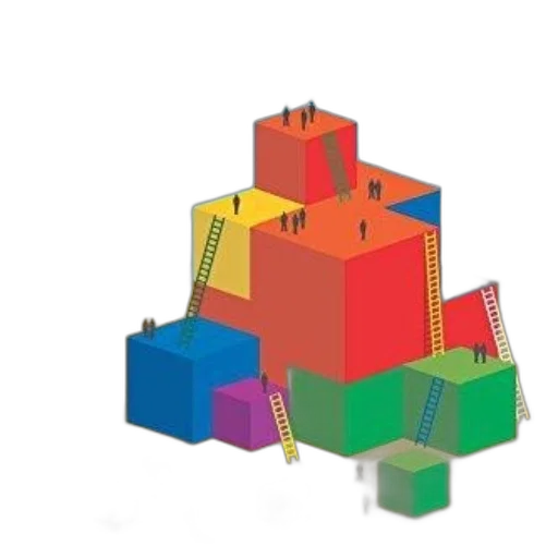 building, crown, 3d render, concept art transparent PNG cut-out