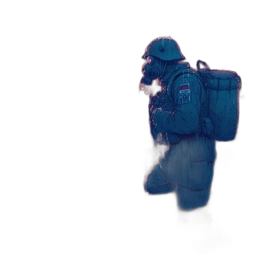 jacket, robot, umbrella, creature transparent PNG cut-out