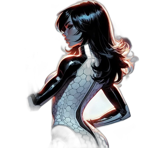dress, comic book art, concept art, fantasy art transparent PNG cut-out
