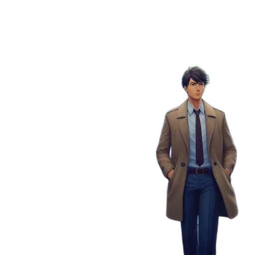 jacket, robot, concept art, 3d render transparent PNG cut-out