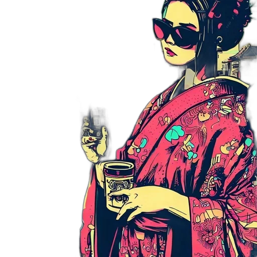 dress, staff, jewelry, comic book art transparent PNG cut-out