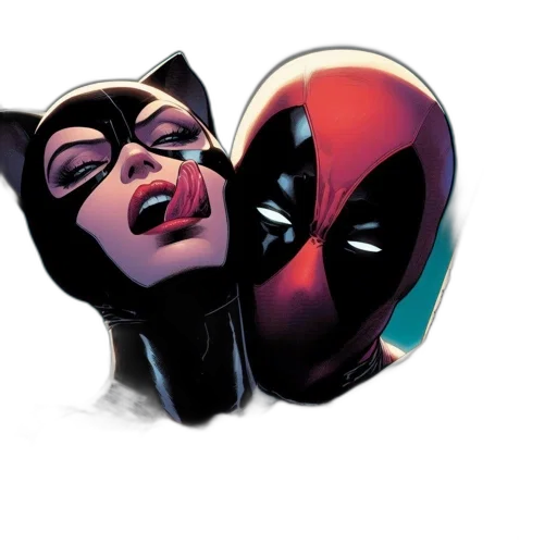 mask, comic book art, concept art, two transparent PNG cut-out