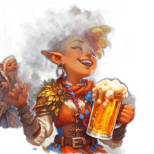fantasy art, concept art, lively, woman transparent PNG cut-out