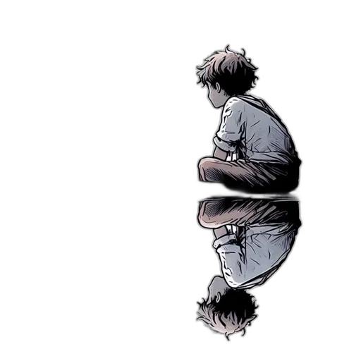 creature, comic book art, concept art, watercolor transparent PNG cut-out