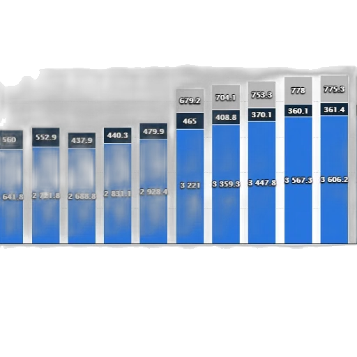 3d render, blue, monochrome, pastel transparent PNG cut-out