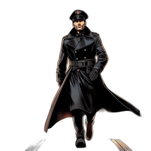 staff, jacket, weapon, concept art transparent PNG cut-out