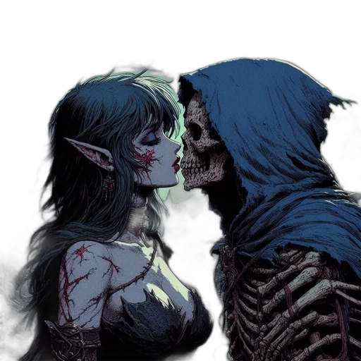 comic book art, concept art, fantasy art, neon lights transparent PNG cut-out