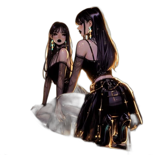 dress, concept art, 3d render, fantasy art transparent PNG cut-out