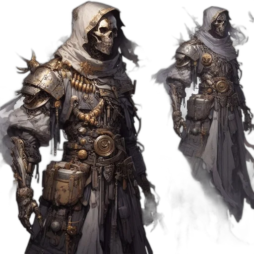 concept art, fantasy art, comic book art, 3d render transparent PNG cut-out